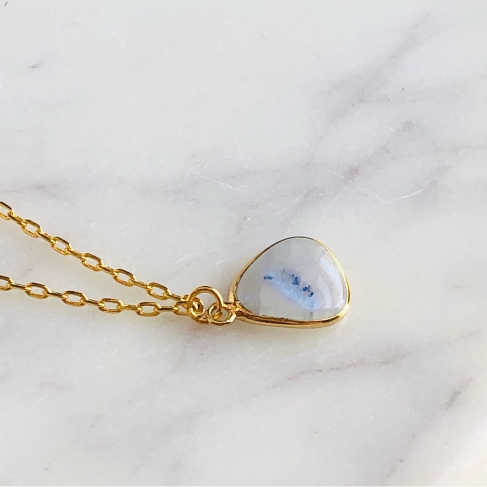Moonstone Gold Necklace